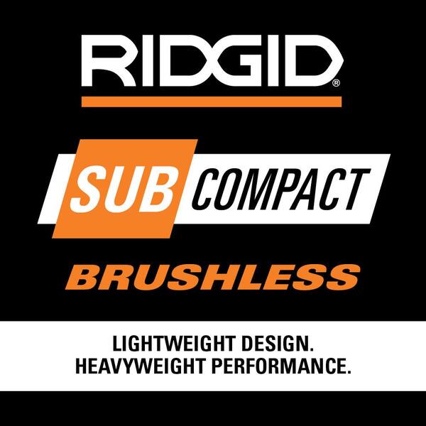 RIDGID - 18V SubCompact Brushless Cordless 3/8 in. Impact Wrench (Tool Only) with Belt Clip