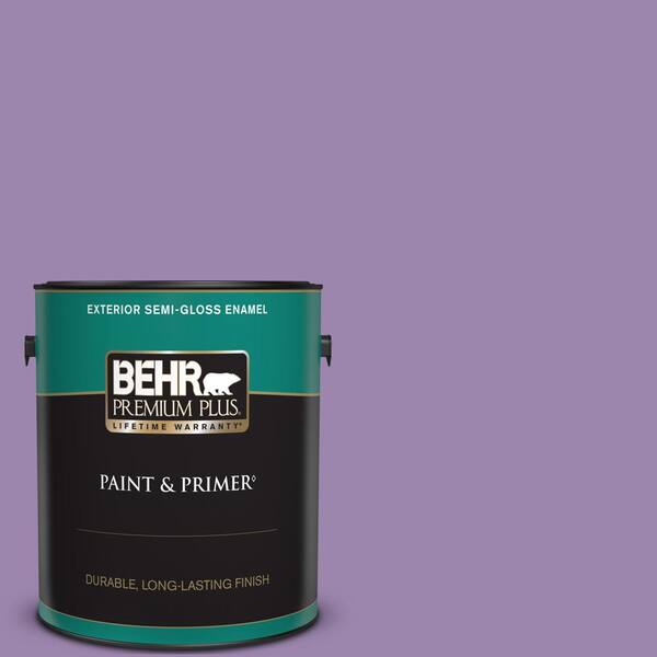 BEHR PREMIUM PLUS 1 gal. #M570-5 Celeb City Semi-Gloss Enamel Exterior Paint & Primer