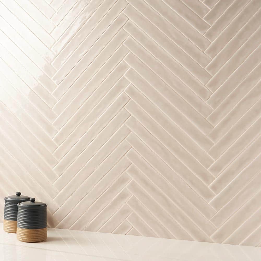 Capetown Beige 2" x 20" Polished Ceramic Subway Wall Tile