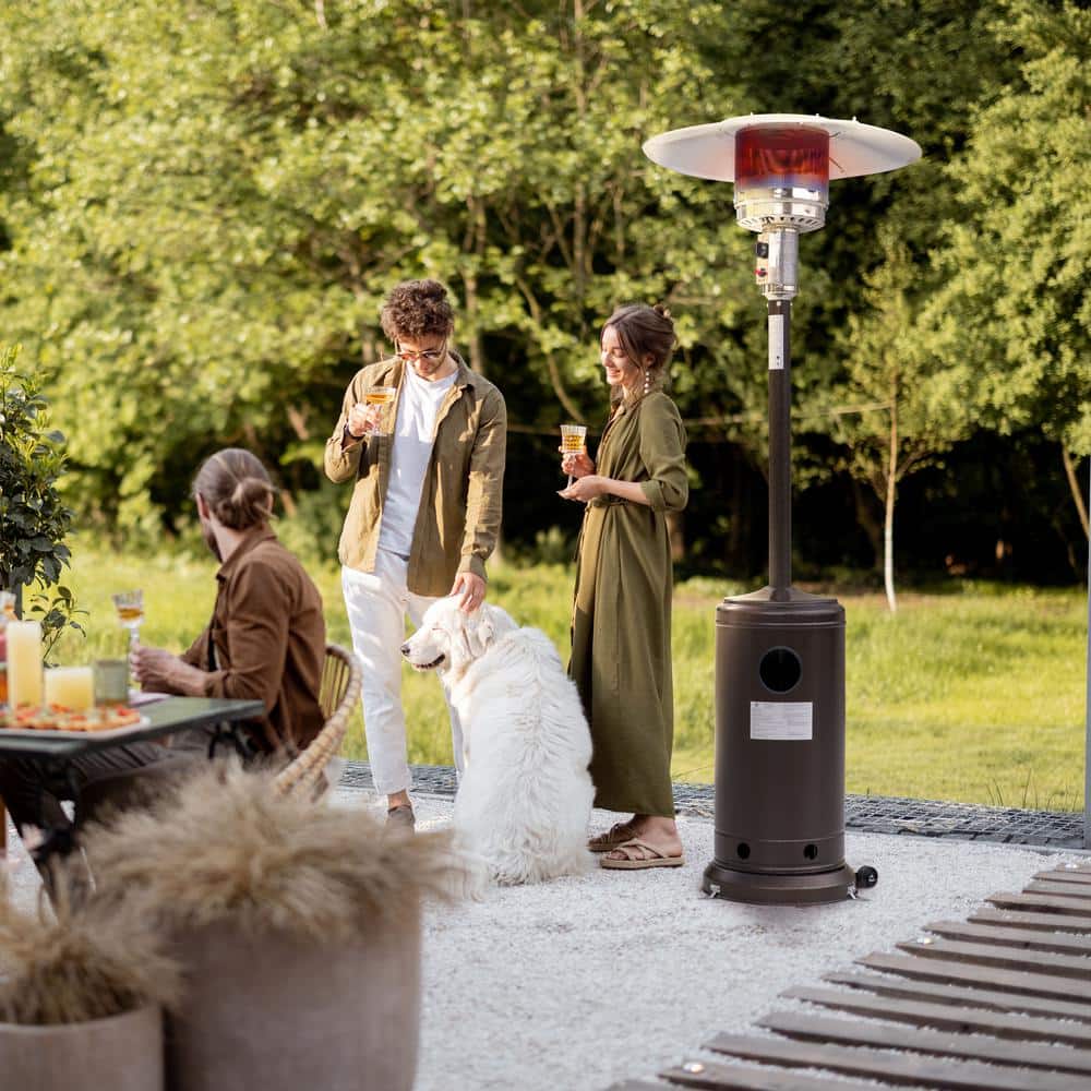 Nuu Garden 46,000 BTU Steel Propane Gas Patio Heater AH003-C