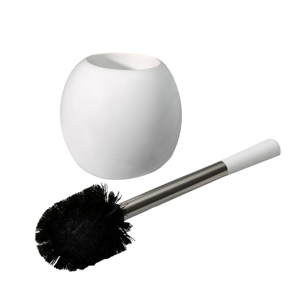 Ceramic Dome Stainless Steel Toilet Brush and Holder in White price history on PriceWatchPro