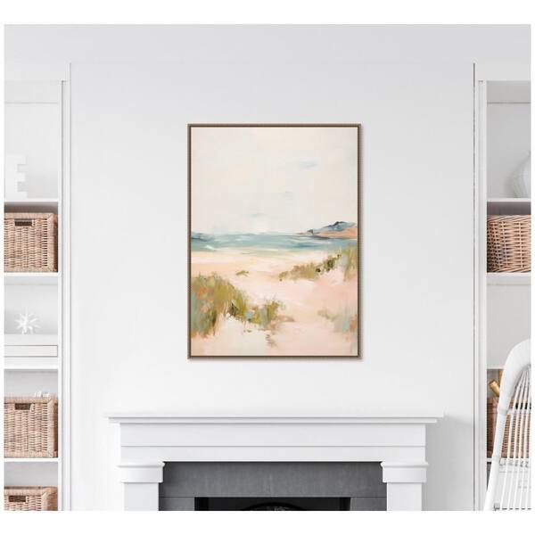 Kate And Laurel Quadro Su Tela Incorniciata United Colors I Di Amy Lighthall, Arte Astratta Ad Acquerello, Cornice Bianca, 71x96 Cm - 4