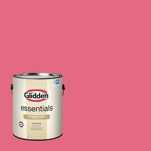 Glidden Essentials 1-gal. Cherry Brandy PPG1184-5 Flat Exterior Paint