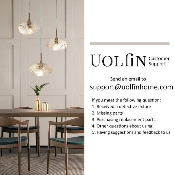 Uolfin Mid-Century Cylinder Kitchen Island Hanging Pendant Light 1-Light  Brass Gold Modern Pendant Light with Clear Glass Shade 47FVF3HD24277QF  The Home Depot