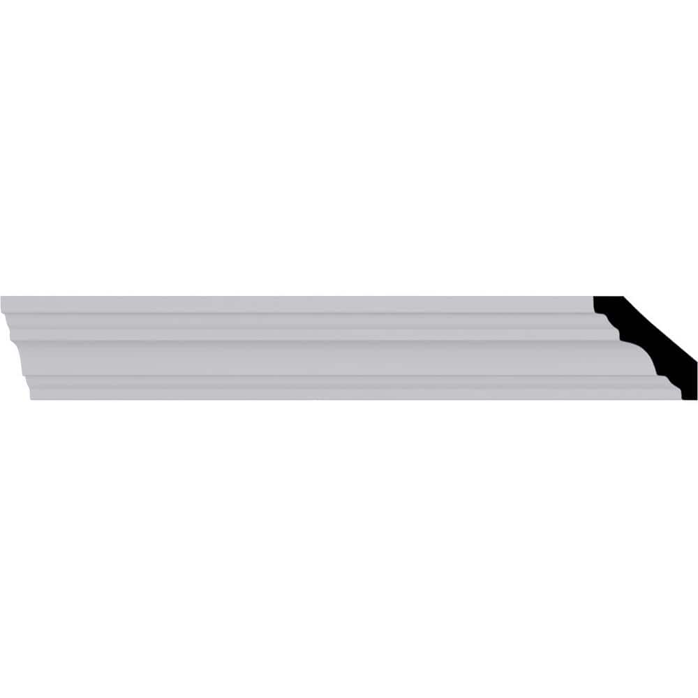 Salem White Polyurethane Crown Moulding 94.5" Length