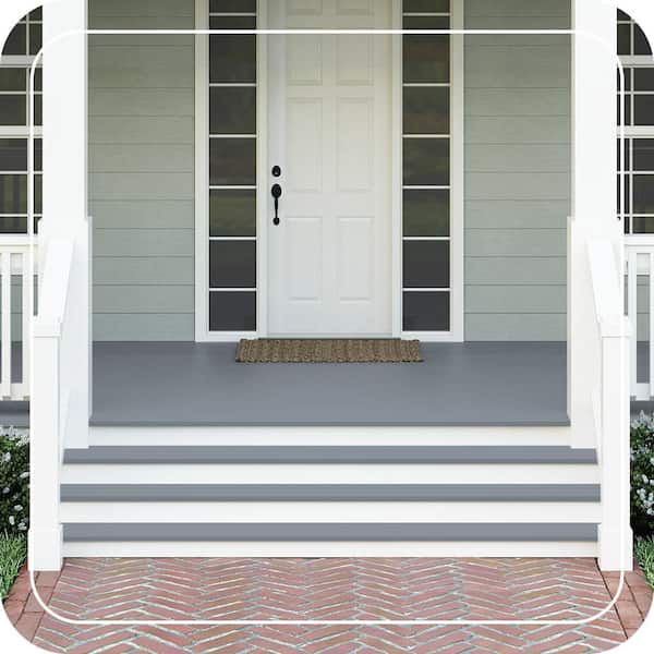 1 gal. #BXC-88 Cool December Textured Low-Lustre Enamel Interior/Exterior Porch and Patio Anti-Slip Floor Paint