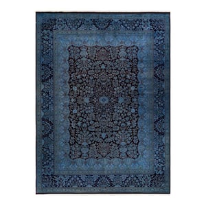 Blue 9 ft. 2 in. x 12 ft. 4 in. Fine Vibrance One-of-a-Kind Hand-Knotted Area Rug