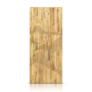 24 in. x 80 in. Hollow Core Weather Oak Stained Solid Wood Interior Door Slab