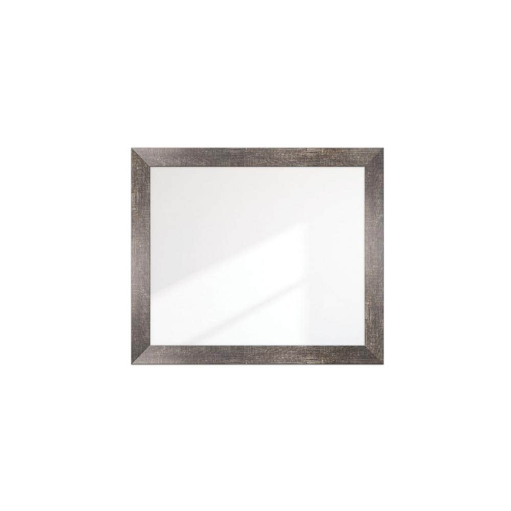 BrandtWorks Rustic Brown Framed Wide Wall Mirror 34 In. W X 40 In. H ...