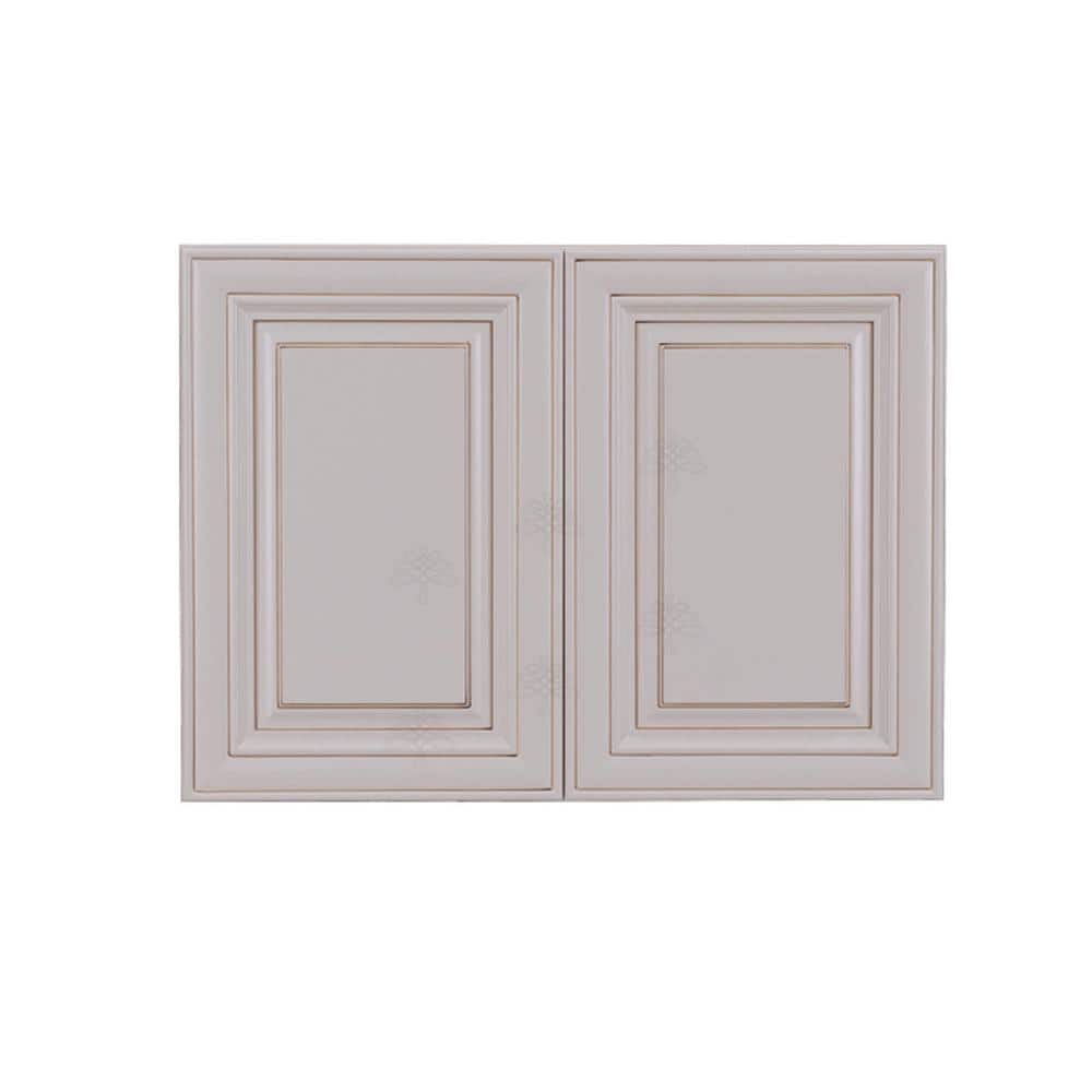 Princeton Assembled 33 in. x 21 in. x 12 in. Wall Cabinet with 2 Doors 1 Shelf in Creamy White price history on PriceWatchPro