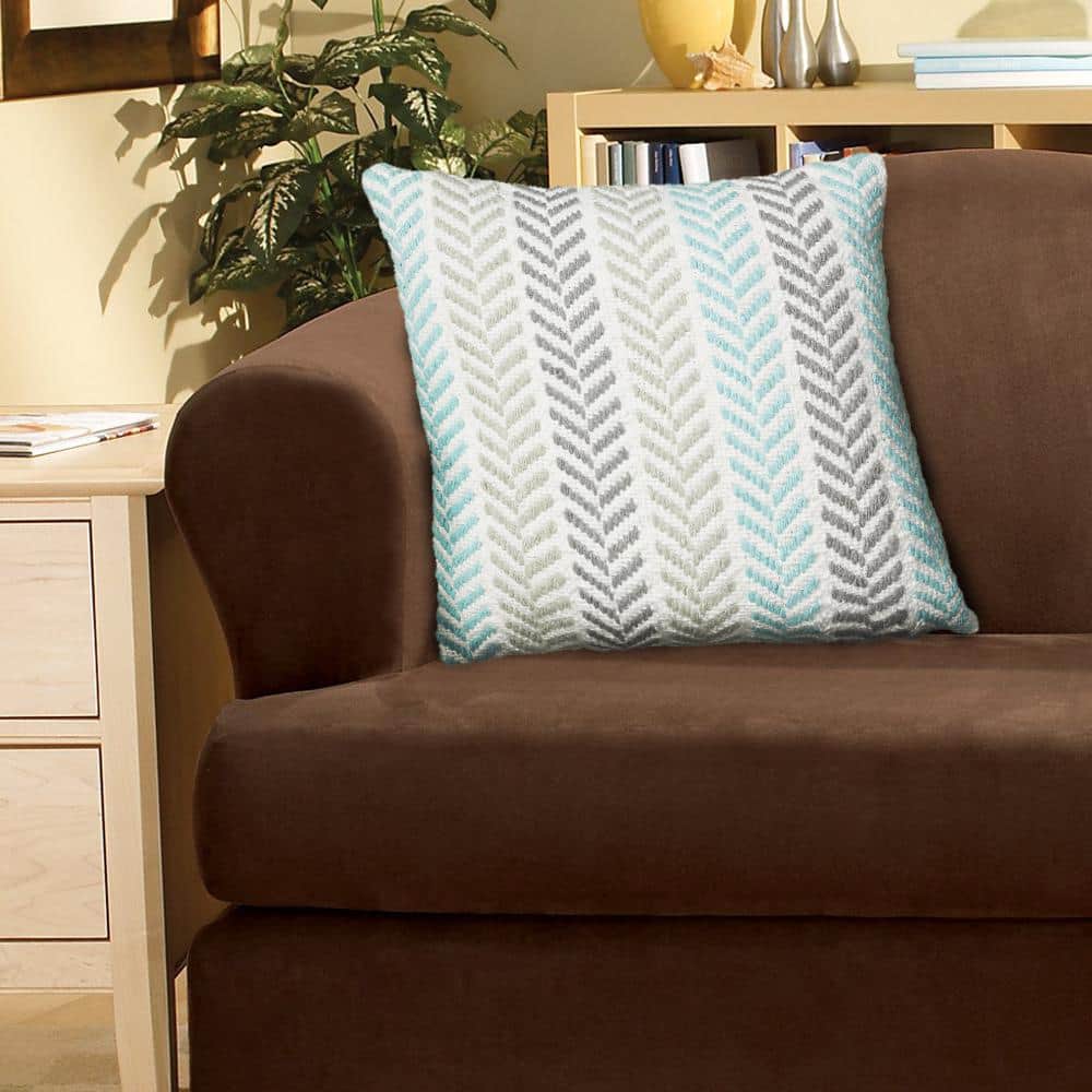 Rajani Home Hand-Woven Chevron Cotton Throw Pillow Set