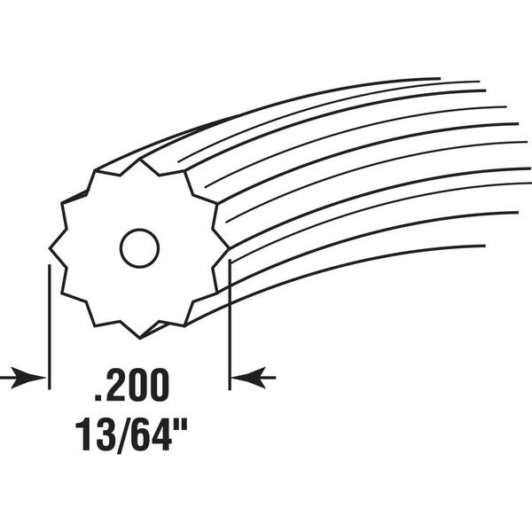 Screen Retainer Spline, 0.200 in. Diameter, Black Vinyl, 1 Roll of 500 ft.