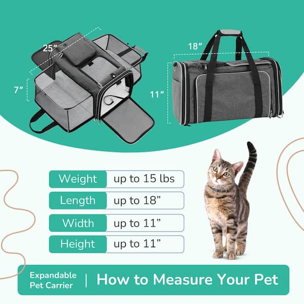 portable and Breathable Pet Travel Carrier Removable Fleece Pad