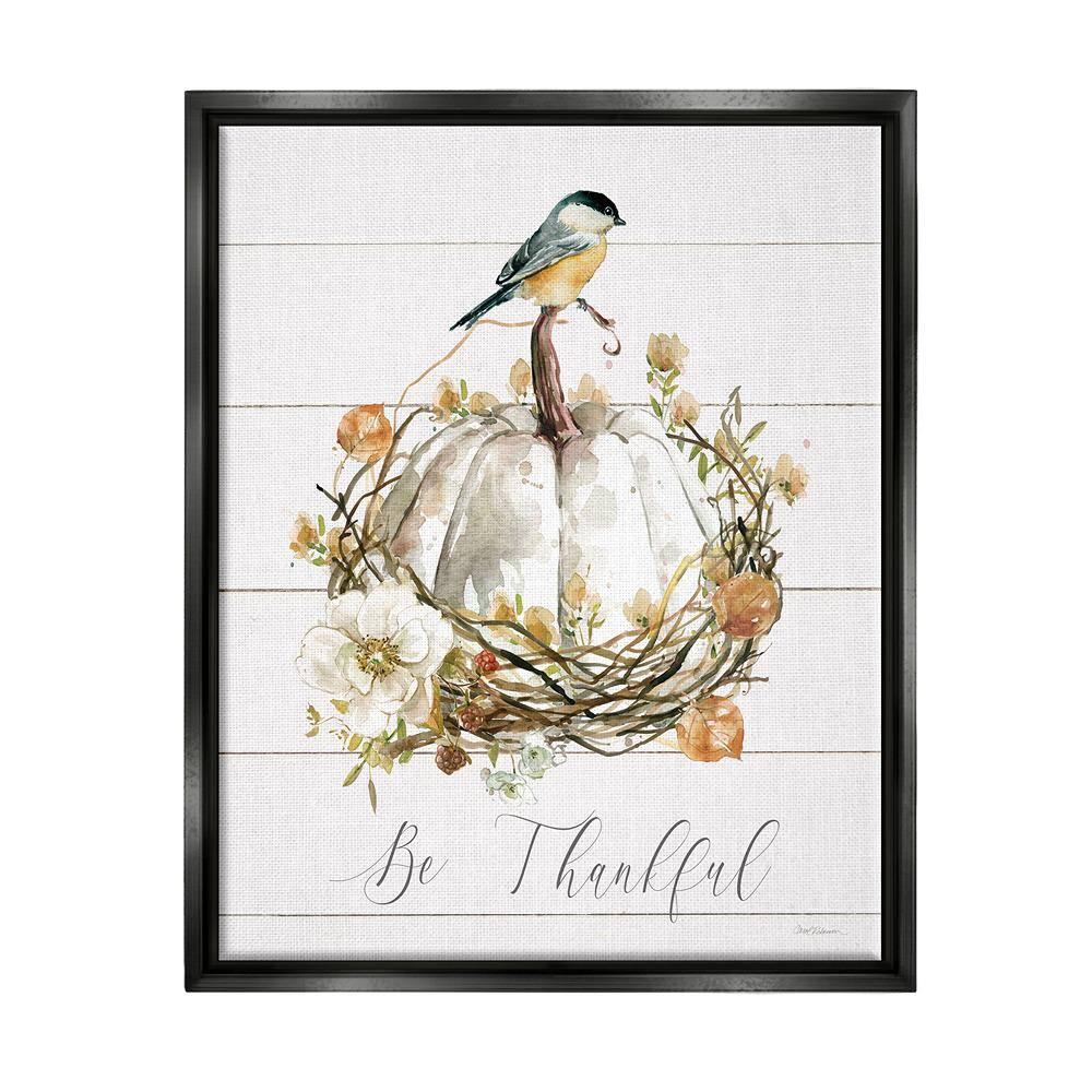 Be Thankful Fall Florals by Carol Robinson 1-Piece Floater Frame Graphic Print Nature Poster Art Print 21 in. x 17 in. price history on PriceWatchPro