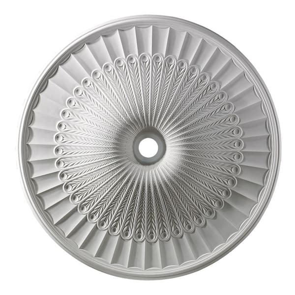 Titan Lighting Hillspire 51 in. White Ceiling Medallion