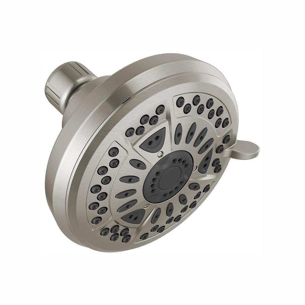 6-Spray Patterns 1.75 GPM 4.38 in. Wall Mount Fixed Shower Head in Spotshield Brushed Nickel price history on PriceWatchPro