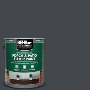 1 gal. #PPU24-23 Little Black Dress Low-Lustre Enamel Interior/Exterior Porch and Patio Floor Paint