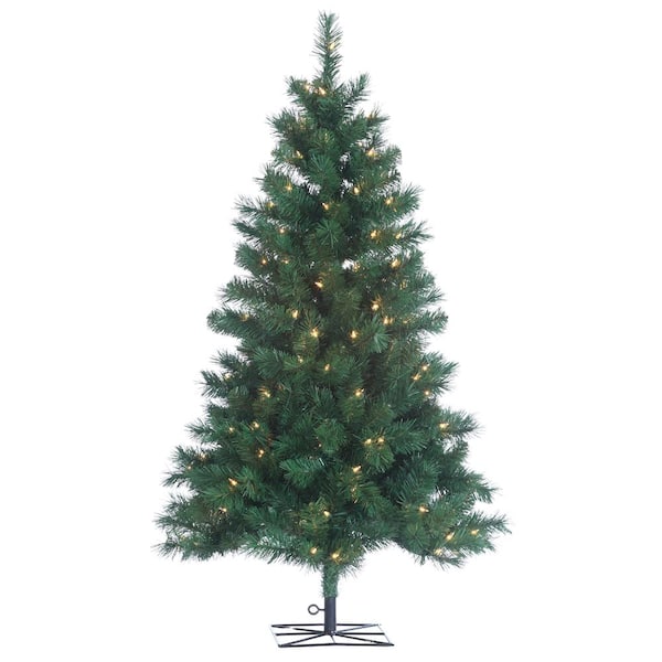 Sterling 4 ft. Indoor Pre-Lit Colorado Spruce Artificial Christmas Tree with 150 UL Lights
