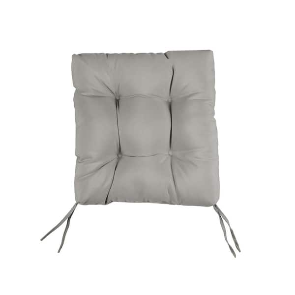 SORRA HOME Shadow Tufted Chair Cushion Square Back 16 x 16 x 3