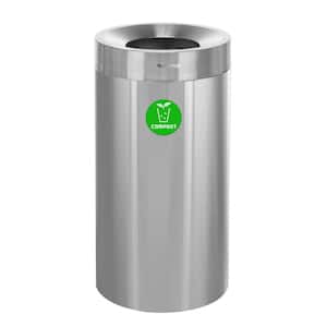 Alpine Industries 27 Gal. Heavy-Gauge Stainless Steel Round Open