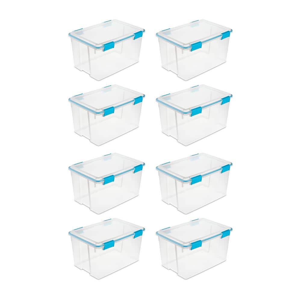 19334304 Clear 32 Quart Gasket Box with Clear Base and Lid (8 Pack) price history on PriceWatchPro