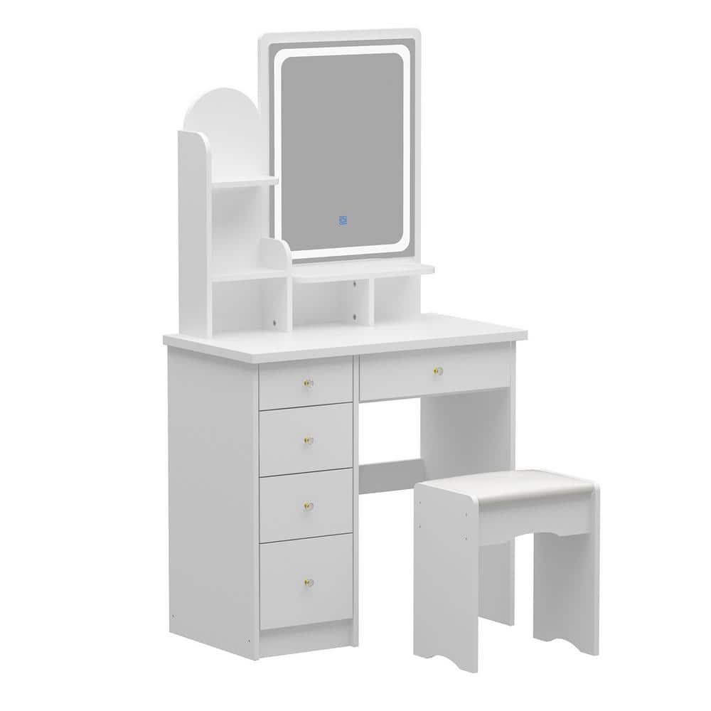 have-a-question-about-fufu-gaga-5-drawers-white-wood-dresser-makeup