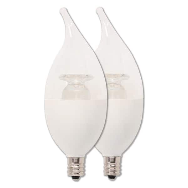Westinghouse 60-Watt Equivalent C13 LED Light Bulb Soft White light (2-Pack)