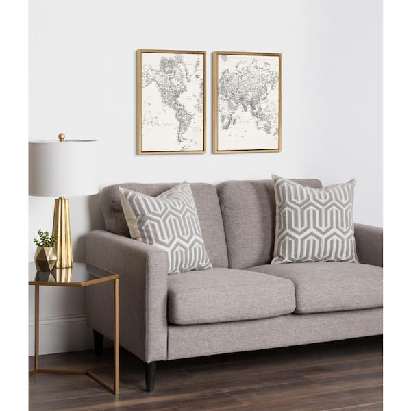 Kate and Laurel Sylvie Blank Framed Canvas Wall Art, 28x38 Gray, Modern  Empty Canvas for Paint-Your-Own Art, Premium Canvas Already Framed