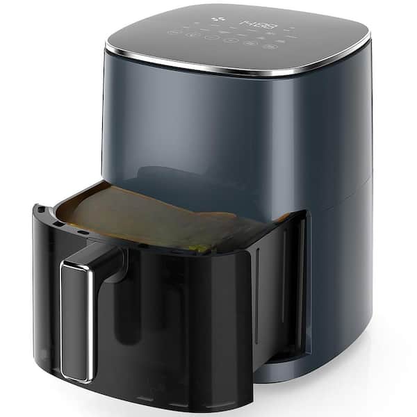Tileon Air Fryer 6 Qt. Capacity with Window Square in Black, Air Fryer 12-in-1 Air Fry, Roast, Reheat, Dehydrate, Bake