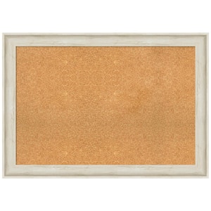 Regal Birch Cream 40.75 in. x 28.75 in. Framed Corkboard Memo Board