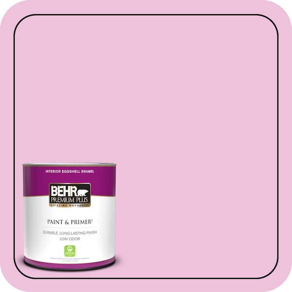 BEHR PREMIUM PLUS 1 qt. #P120-1 Starlet Pink Eggshell Enamel Low Odor Interior Paint & Primer