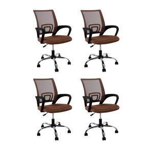 Vinsetto Blue Velvet Fabric Desk Chairs with Adjustable Height and Padded  Armrests 921-102V02BU - The Home Depot