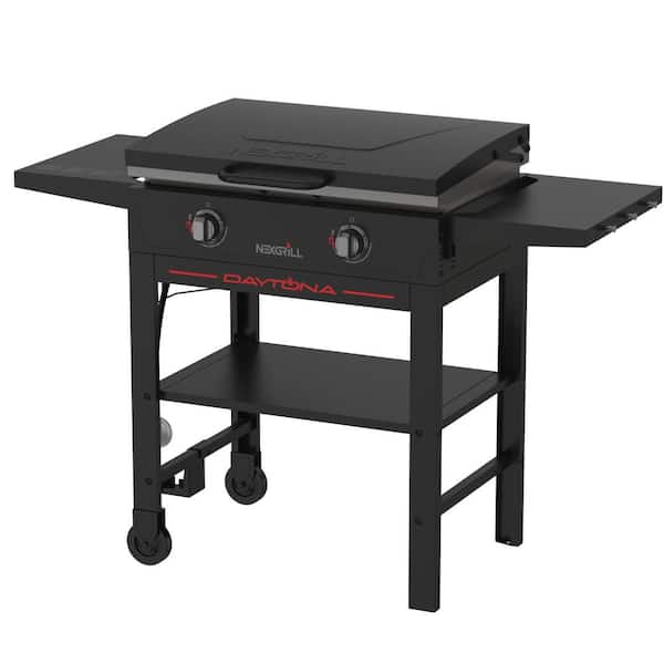 Nexgrill Daytona 2 Burner Propane Gas Griddle in Black with PVC