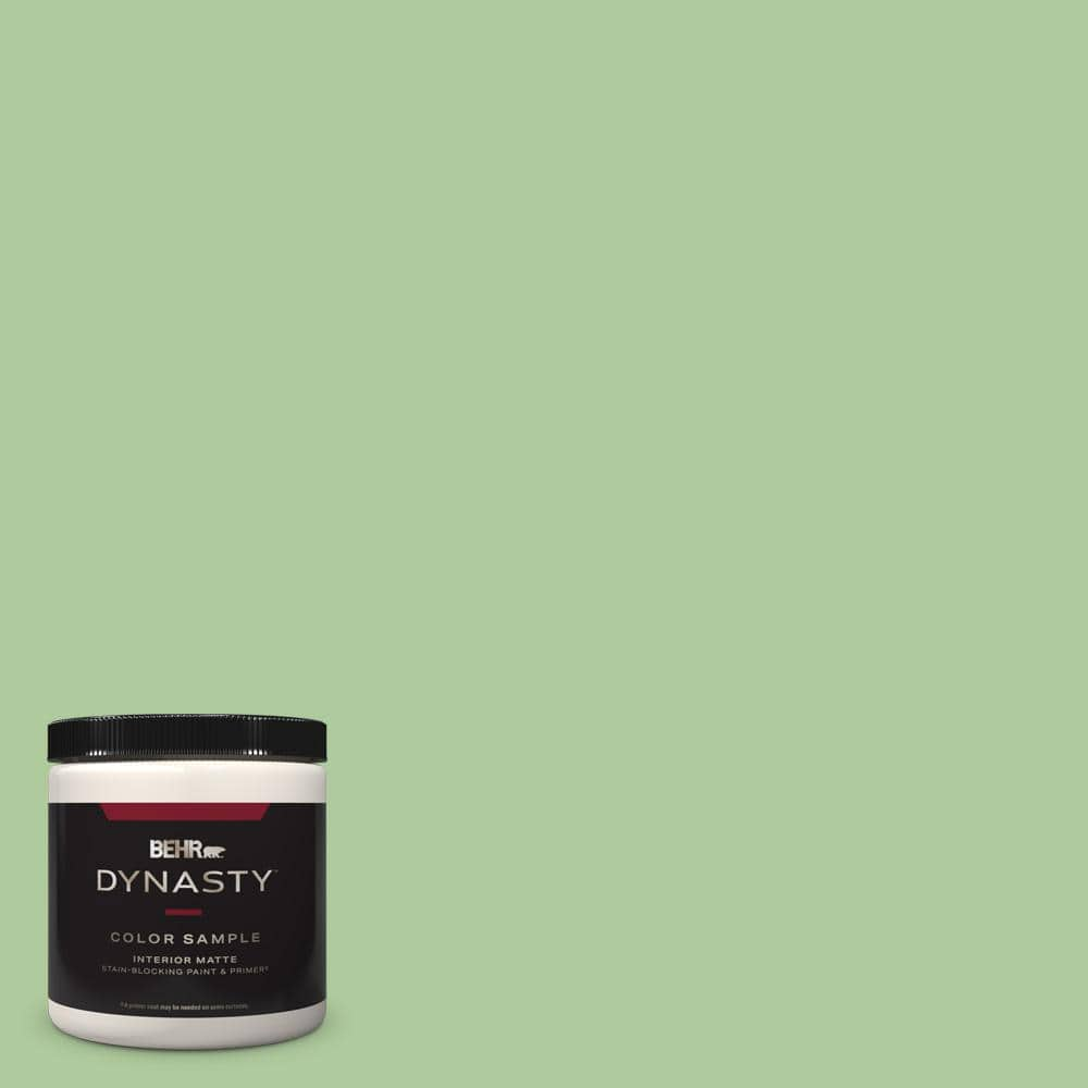 BEHR DYNASTY 8 oz. #440D-4 Desert Cactus Matte Stain-Blocking Interior ...