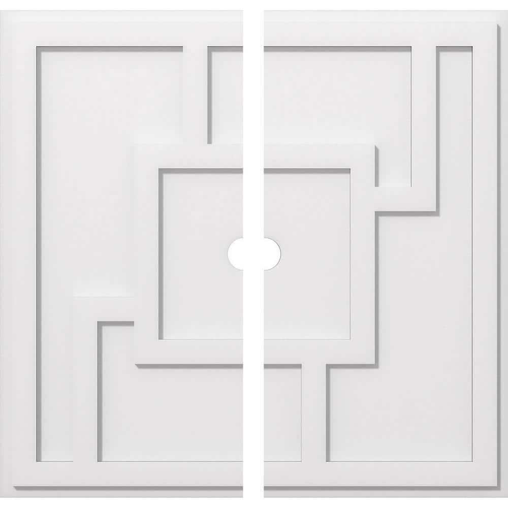 1 in. P X 10-1/2 in. C X 30 in. OD X 2 in. ID Knox Architectural Grade PVC Contemporary Ceiling Medallion, Two Piece price history on PriceWatchPro