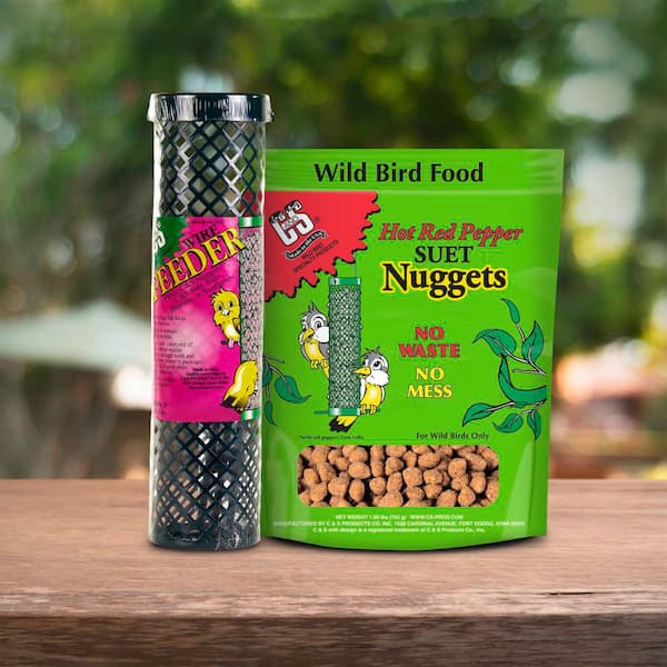 Birds Sieppo カルーナ×グリーン 0239 C and S Products Hot Pepper Suet Nuggets 100214179 - The Home Depot