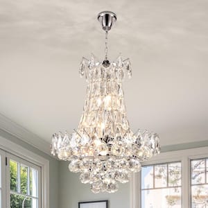Cheyenne 6 -Light Unique/Statement Empire Chandelier with Crystal Accents