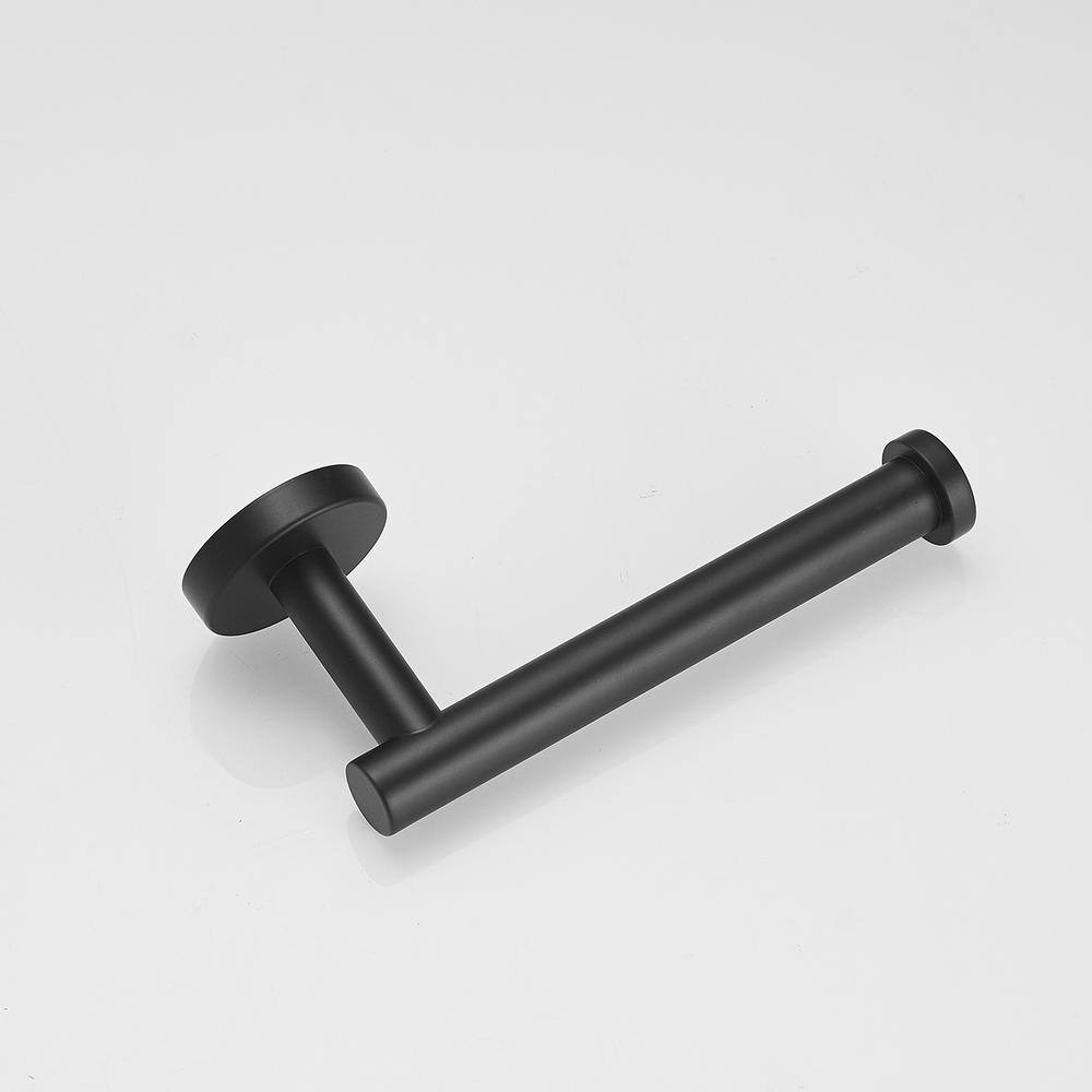 Matte Black Stainless Steel Wall Mounted Toilet Paper Holder