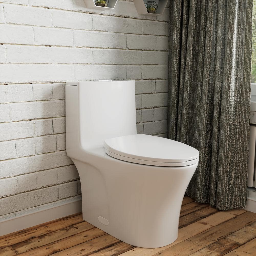 INSTER 1piece 1.1/1.6 GPF Top Dual Flush Oval Elongated Toilet in