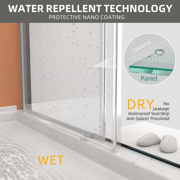 Water-Repellent Coating Shower Doors at