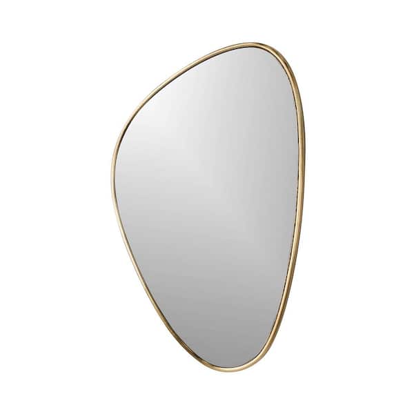 Undbranded Luna, Gold Decorative Mid-Century Mirror 18 in. x 27.5 in.