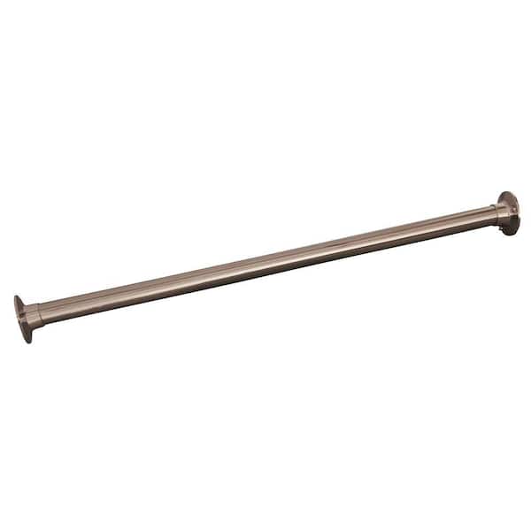 Barclay Products 72 in. Straight Shower Rod in Polished Nickel