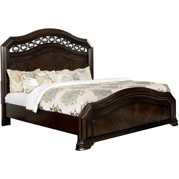 Unbranded Thomas Brown Wood Frame Queen Platform Bed