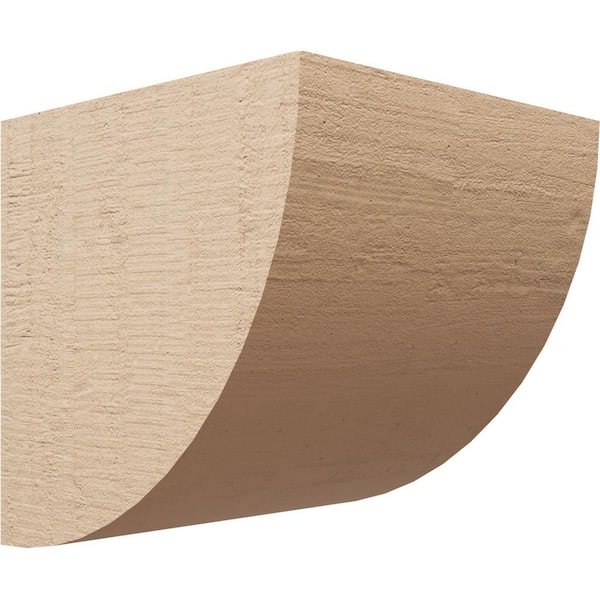Ekena Millwork 12 in. x 12 in. x 12 in. Wide Durham Rough Cedar Woodgrain TimberThane Corbel, Primed Tan