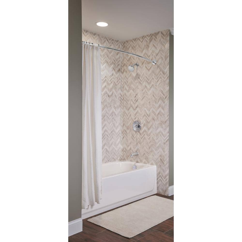 Idora Chrome Wall Mounted Tub and Shower Set