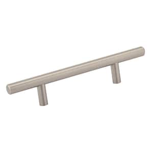 Washington Collection 3 3/4 in. (96 mm) Brushed Nickel Modern Cabinet Bar Pull