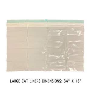 34 in. x 18 in. X-Large Heavy-Duty Cat Litter Box Pan Liners (7 Liners-Box)