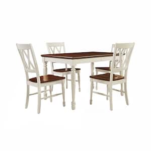 Shelby 5-Piece White Dining Set