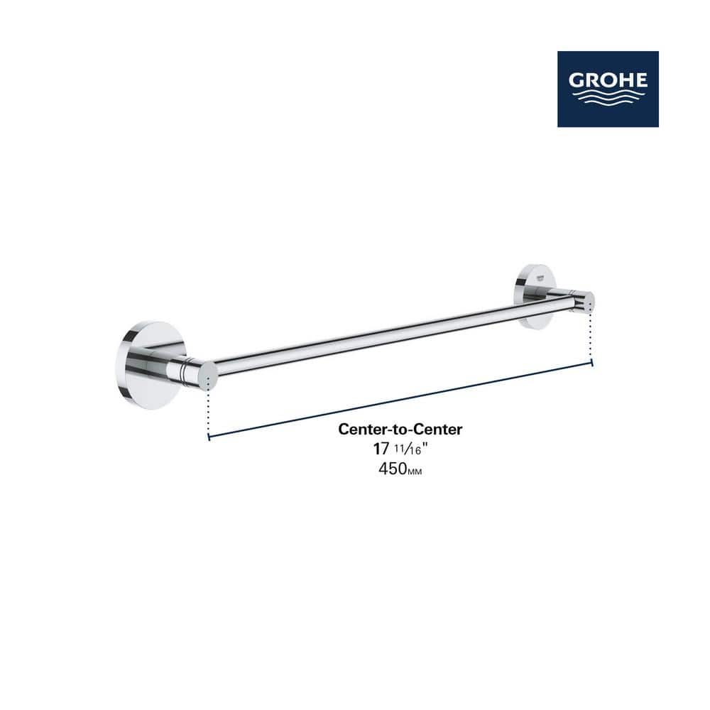 StarLight Chrome 18" Wall Mounted Towel Bar