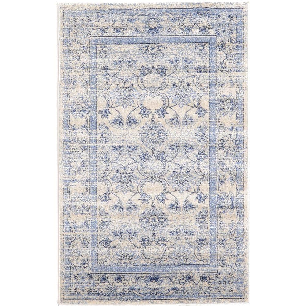 La Jolla Botanica Blue 3' 3 x 5' 3 Area Rug price history on PriceWatchPro